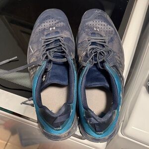 Under Armour Navy and Teal Running Shoes